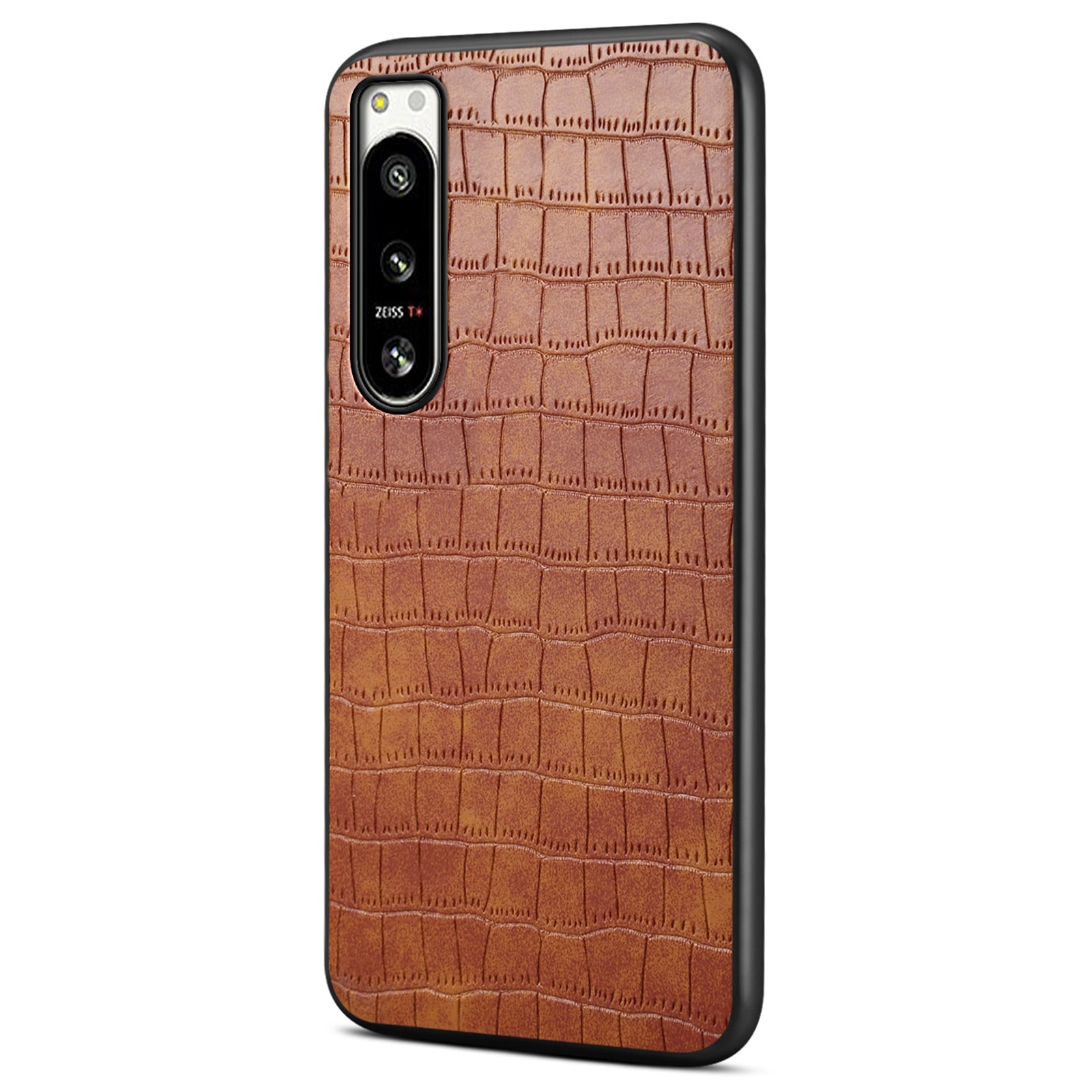 For Sony Xperia 5 IV 5G Case Crocodile Texture Leather Anti-Scratch Back Cover For Sony Xperia 5 IV 5G Case Crocodile Texture Leather Anti-Scratch Back Cover